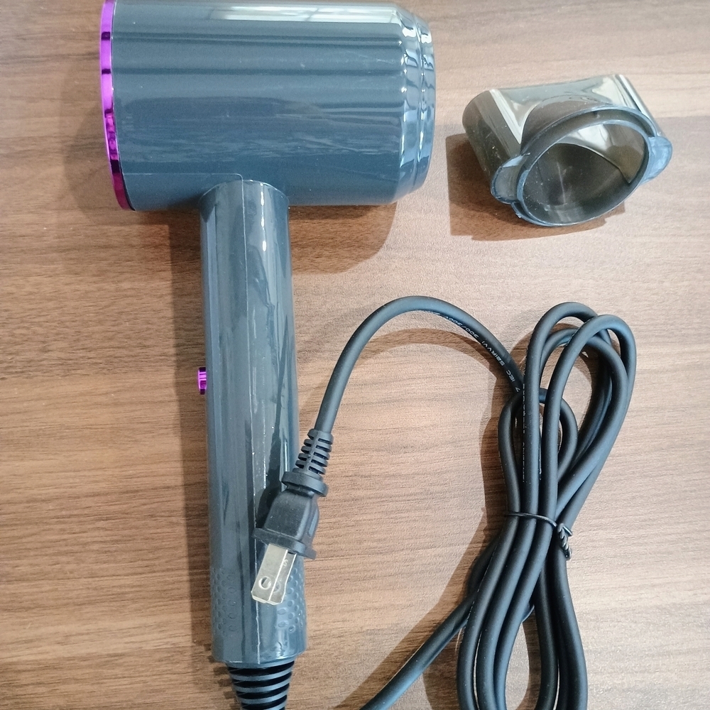 Powerful Hair Dryer with Purple Accents - Picture 2 of 2